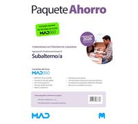 Oposiciones Agrupación Profesional de Subalternos (Grupo E) de la Comunidad Autónoma de Canarias. Paquete Ahorro de Libros y Curso MAD360