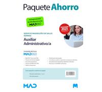 Oposiciones Auxiliar Administrativo/a del Servicio Madrileño de Salud. Paquete Ahorro de Libros y Curso MAD360