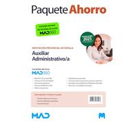 Oposiciones Auxiliar Administrativo/a Diputación de Sevilla. Paquete Ahorro de Libros y Curso MAD360