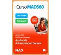 Oposiciones Auxiliar de Administración General (acceso libre) de la Comunidad de Madrid. Paquete Ahorro de Libros y Curso MAD360
