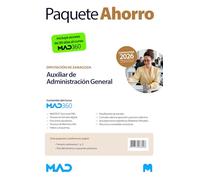 Oposiciones Auxiliar de Administración General de la Diputación Provincial de Zaragoza. Paquete Ahorro de Libros y Curso MAD360