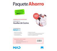Oposiciones Auxiliar de Cocina (Cuerpo de Servicios Auxiliares subgrupo C2) de la Generalitat Valenciana. Paquete Ahorro de Libros y Curso MAD360
