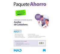 Oposiciones Auxiliar de cuidadores de la Comunidad Autónoma de Galicia. Paquete Ahorro de Libros y Curso MAD360