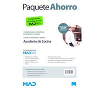 Oposiciones Ayudante de Cocina (Grupo IV Personal Laboral) de la Comunidad de Castilla y León. Paquete Ahorro de Libros y Curso MAD360