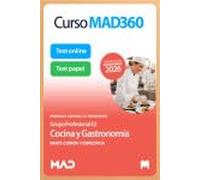 Oposiciones Cocina y gastronomía (E2) Personal laboral de Ministerios. Paquete Ahorro de Libros y Curso MAD360 (Parte Común + Parte Específica)