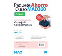 Oposiciones Conserje C. P./Conserje C. P. correturnos del Ayuntamiento de Alcorcón. Paquete Ahorro de Libros y Curso MAD360