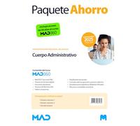 Oposiciones Cuerpo Administrativo de la Administración Pública Regional de Murcia. Paquete Ahorro de Libros y Curso MAD360