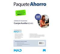 Oposiciones Cuerpo Auxiliar (C2-01) de la Generalitat Valenciana. Paquete Ahorro de Libros y Curso MAD360
