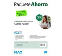 Oposiciones Cuerpo Auxiliar de la Administración General de la Comunidad Autónoma de Galicia. Paquete Ahorro de Libros y Curso MAD360