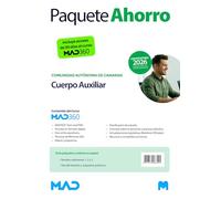 Oposiciones Cuerpo Auxiliar de la Comunidad Autónoma de Canarias. Paquete Ahorro de Libros y Curso MAD360