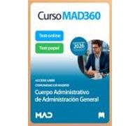 Oposiciones Cuerpo de Administrativos de Administración General (acceso libre) de la Comunidad de Madrid. Paquete Ahorro de Libros y Curso MAD360