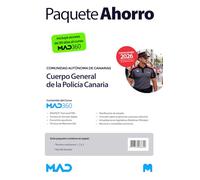 Oposiciones Cuerpo General de la Policía Canaria (Escala Básica). Paquete Ahorro de Libros y Curso MAD360
