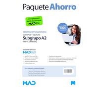 Oposiciones Cuerpos y Escalas del Subgrupo A2 (cuerpos especiales) de la Generalitat Valenciana. Paquete Ahorro de Libros y Curso MAD360