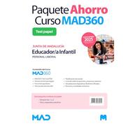 Oposiciones Educador/a Infantil (Personal Laboral) de la Junta de Andalucía. Paquete Ahorro de Libros y Curso MAD360