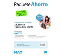 Oposiciones Educador y Educador Infantil de la Comunidad Foral de Navarra. Paquete Ahorro de Libros y Curso MAD360