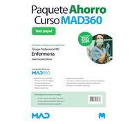 Oposiciones Enfermería (M2) Parte Específica de Personal Laboral de Ministerios. Paquete Ahorro de Libros y Curso MAD360