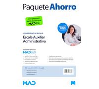 Oposiciones Escala Auxiliar Administrativa de la Universidad de Alcalá. Paquete Ahorro de Libros y Curso MAD360