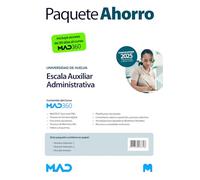 Oposiciones Escala Auxiliar Administrativa de la Universidad de Huelva. Paquete Ahorro de Libros y Curso MAD360