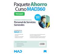 Oposiciones Escala de Personal de Servicios Generales (PSX) de la Comunidad Autónoma de Galicia. Paquete Ahorro de Libros y Curso MAD360