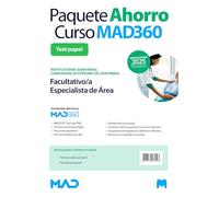 Oposiciones Facultativo/a Especialista de Área Servicio Cántabro de Salud. Paquete Ahorro de Libros y Curso MAD360