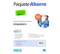 Oposiciones Limpiador/a de la Diputación Provincial de Burgos. Paquete Ahorro de Libros y Curso MAD360
