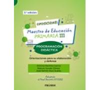 oposiciones. maestro de educacion primaria iii: programacion didactica