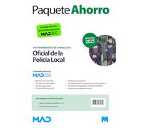 Oposiciones Oficial de la Policía Local de Andalucía. Paquete Ahorro de Libros y Curso MAD360