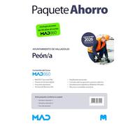 Oposiciones Peón/a del Ayuntamiento de Valladolid. Paquete Ahorro de Libros y Curso MAD360
