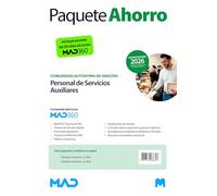 Oposiciones Personal de Servicios Auxiliares de la Comunidad Autónoma de Aragón. Paquete Ahorro de Libros y Curso MAD360