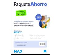 Oposiciones Personal Especializado de Servicios Domésticos de la Comunidad Autónoma de Aragón. Paquete Ahorro de Libros y Curso MAD360