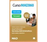 Oposiciones Servicios administrativos (E1) Personal laboral de Ministerios. Paquete Ahorro de Libros y Curso MAD360 (Parte Común + Parte Específica)
