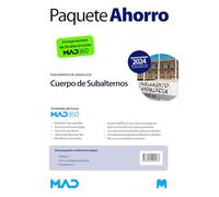 Oposiciones Subalterno/a del Parlamento de Andalucía. Paquete Ahorro de Libros y Curso MAD360