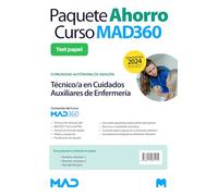 Oposiciones Técnico/a en Cuidados Auxiliares de Enfermería de la Comunidad Autónoma de Aragón. Paquete Ahorro de Libros y Curso MAD360