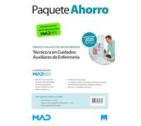 Oposiciones Técnico/a en Cuidados Auxiliares de Enfermería del Servicio Gallego de Salud (SERGAS). Paquete Ahorro de Libros y Curso MAD360