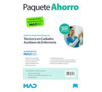 Oposiciones Técnico/a en Cuidados Auxiliares de Enfermería del Servicio Murciano de Salud. Paquete Ahorro de Libros y Curso MAD360