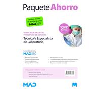 Oposiciones Técnico/a Especialista de Laboratorio del Servicio de Salud del Principado de Asturias. Paquete Ahorro de Libros y Curso MAD360