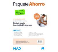 Oposiciones Titulado Medio Especialidad de Fisioterapia (Grupo II) de la Comunidad de Madrid. Paquete Ahorro de Libros y Curso MAD360
