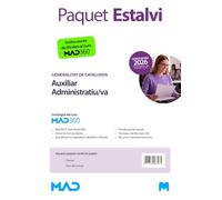 Oposicions Auxiliar Administratiu/va de la Generalitat de Catalunya. Paquet Estalvi de Llibres i Curs MAD360