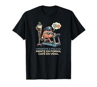 Opositor A Policia Mente En Forma Cafe En Vena Running Gym Camiseta
