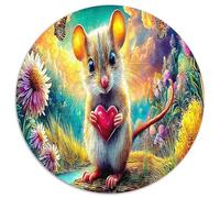 Opossum En sucursal Puzzles Intelectual Desafío 1000 Piezas Lindo pequeño Aniaml Juego De Rompecabezas Juego Familiar para Adultos Y Niños A Partir De 12 Años 1000pcs (67.5x67.5cm)