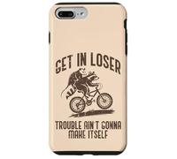 Opossum Get In Loser Trouble Funny Possum Raccoon Hombres Mujeres Carcasa para iPhone 7 Plus/8 Plus