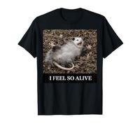 Opossum I Feel So Alive Playing Dead Humor irónico sarcástico Camiseta