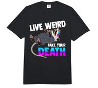 Opossum Lover - Live Weird Fake Your Death - Funny Animal Comfort Colors Adult Heavyweight T-Shirt