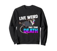 Opossum Lover - Live Weird Fake Your Death - Funny Animal Sudadera