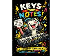 Opossum Piano Notebook for Kids: Music Lover Journal | Cute Animal Keyboard Notes Book | Fun Creative Writing Notebook for Boys & Girls