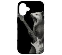 Opossum tocando regalos de rock and roll de guitarra para Carcasa para iPhone 16