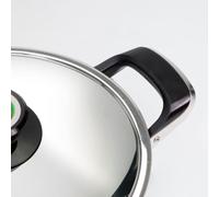 OPPAHA Mangos de olla compatibles con AMC al 100 % con rosca de latón y baquelita antiquemaduras, juego de 2 asas para ollas, modelo 28 Star - Incluye 4 tornillos de acero inoxidable