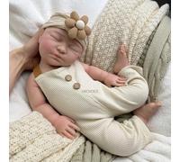 Oppaionaho 22'' realistas muñecas de bebé renacidas de Silicona Cuerpo Completo, recién Nacidas Aspecto Real, Impermeables, de Silicona Suave y Realista