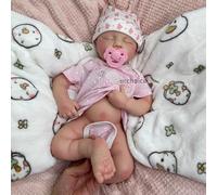 Oppaionaho 50 cm Muñeca bebé de Silicona con Boca Que se Abre, Realista, recién Nacida, Duerme Suave y anatómicamente Correcta (niña)