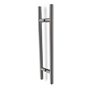 oppali Cepillado Acero inoxidable 304 Puerta Delantera Tiradores | Diámetro Del Mango 25mm | Redondo T-Bar | 100cm Longitud Total